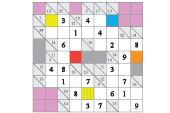 Free printable addition and multiplication Kakuro puzzles