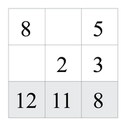 printable 10 by 3 Tenner grids math number and IQ puzzle for kids and math students
