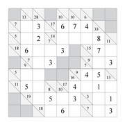 Printable Kakuro addition puzzles for small kids and bigger kids and ...
