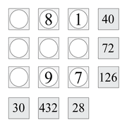 printable Fubuki multiplication skill puzzle for kids