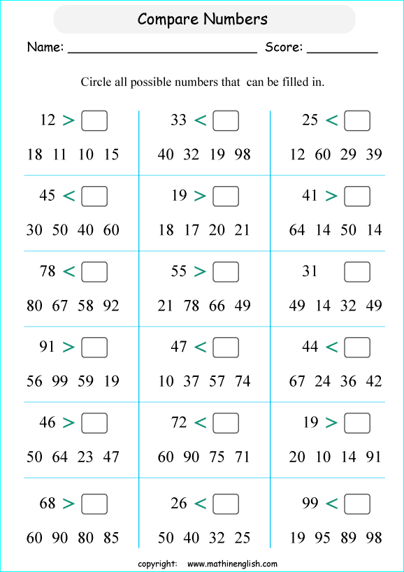 math-comparison