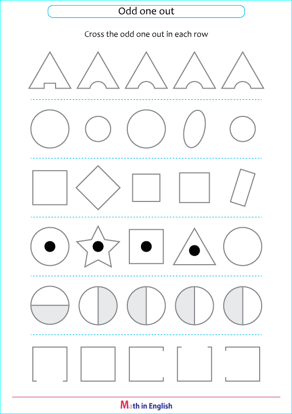 odd shape out geometry worksheet