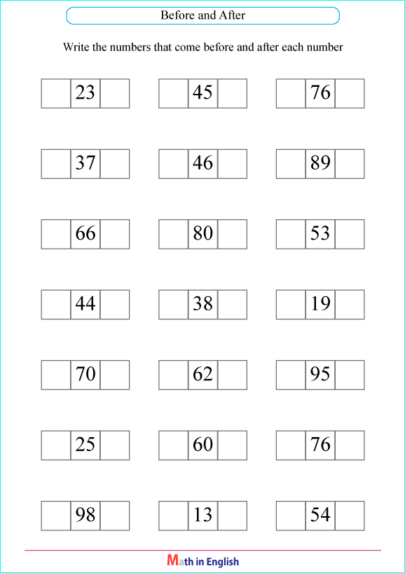printable math countig numbers,  numeracy and number worksheets for primary and elementary math class