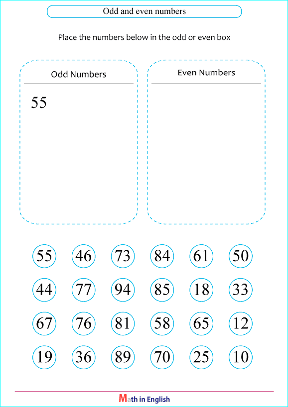 odd and even boxes worksheet