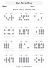 printable math place value of decimals worksheets for kids in primary and elementary math class 