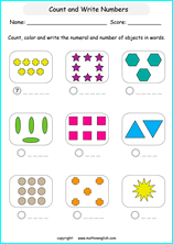 Counting worksheets, spelling worksheets, odd and even worksheets