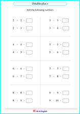 addition Sums up to 20 worksheet