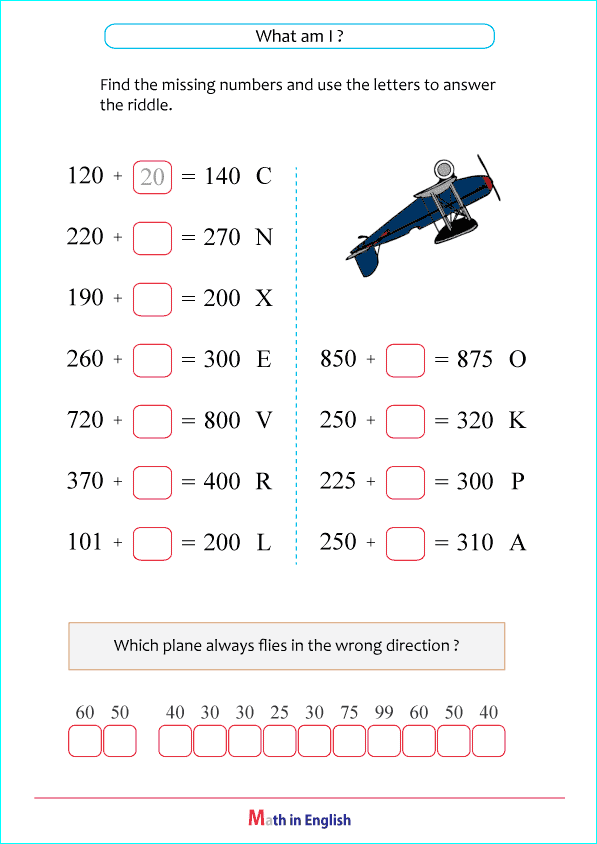 addition up to 1,000 worksheet