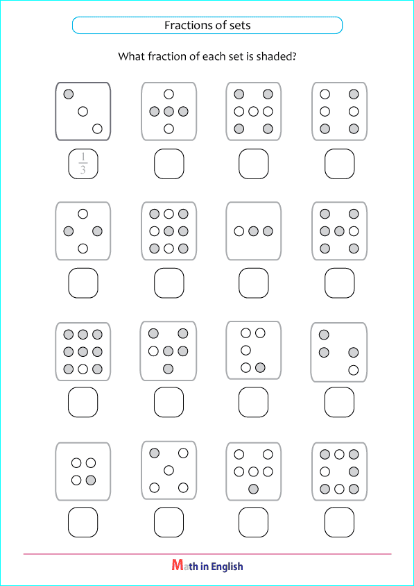 fraction of sets of dots