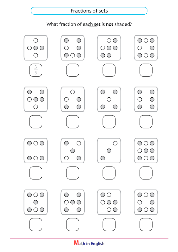 fraction of sets of dots
