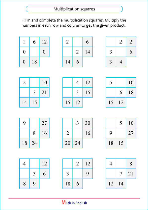 Multiply by 2 or 3 puzzle