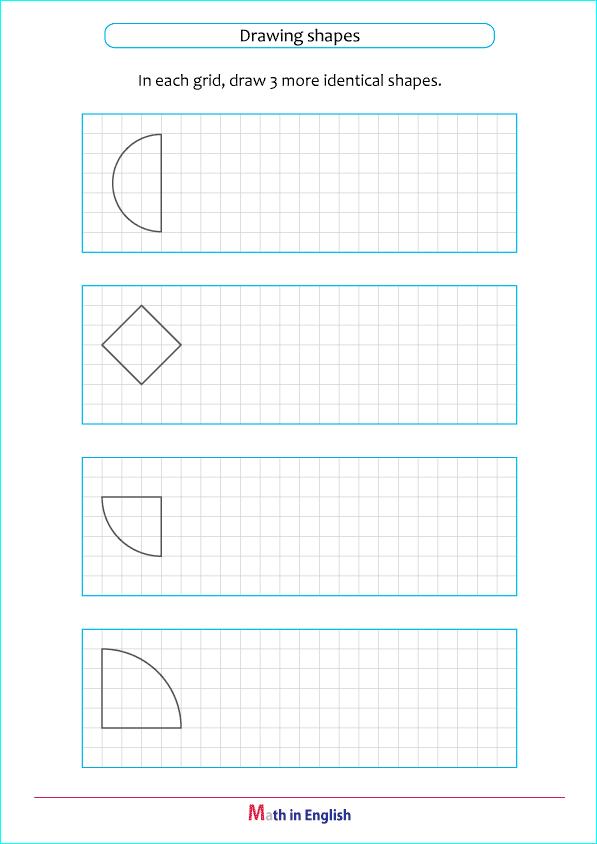 draw 3 similar basic shapes