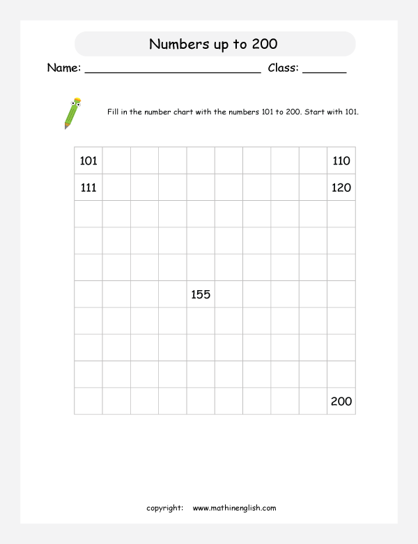 Counting 101 To 200 Worksheets - 50 connect the dots worksheets ordered