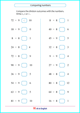 division by 8 and 9 worksheet