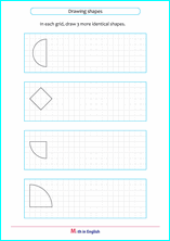 draw 3 similar basic shapes