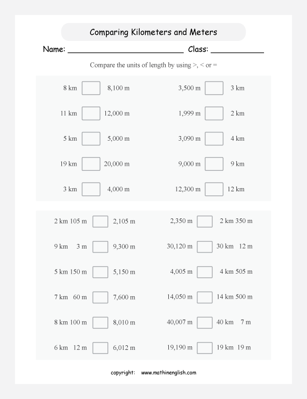 length conversion metric units worksheets for primary math  