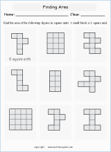 area and perimeter basics math worksheets for primary math class 