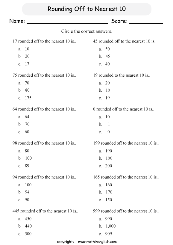 rounding-decimals-activity