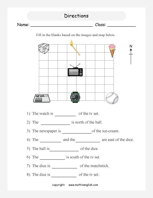 8 point compass geometry math worksheets for primary math class 