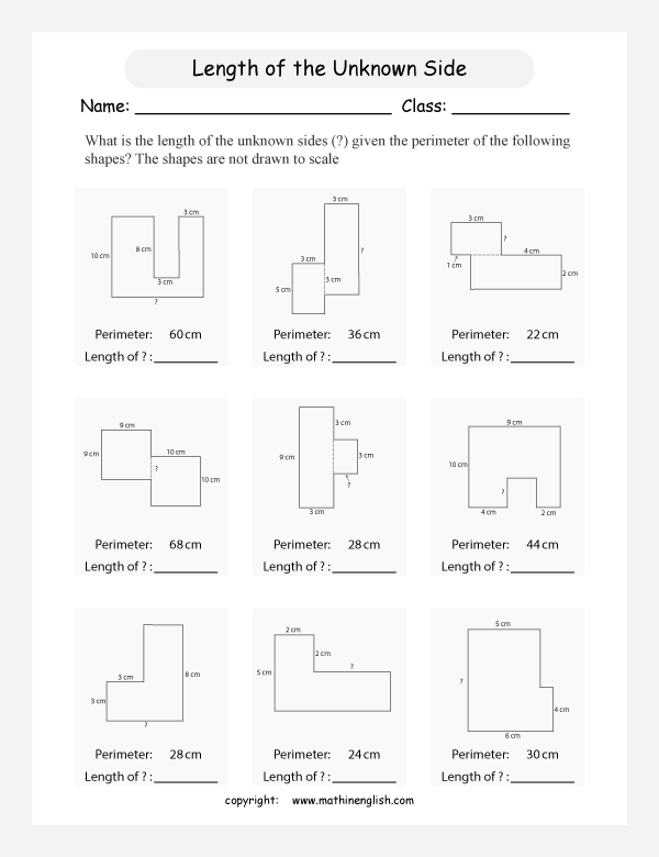 area and perimeter in compound shapes worksheets for primary math  