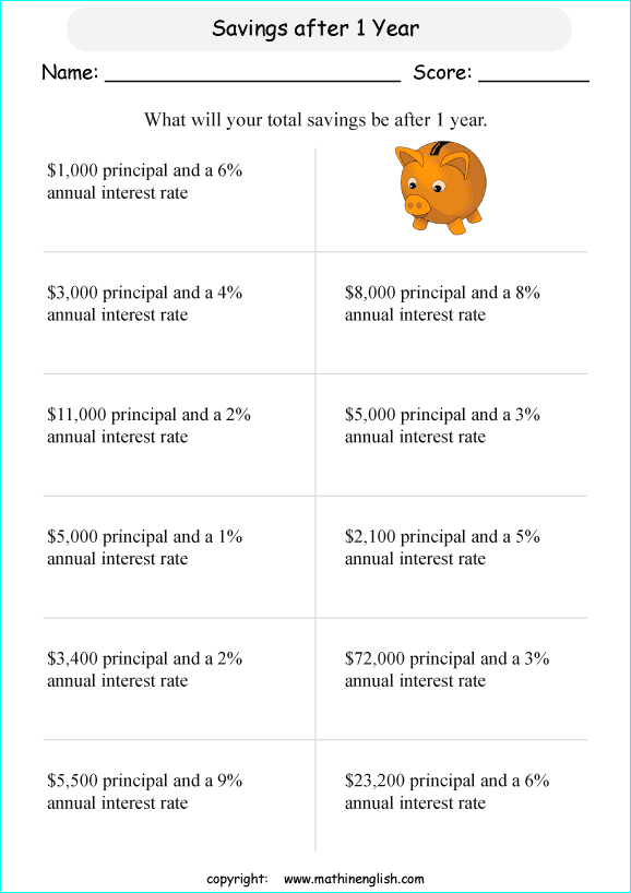 calculate-the-saving-after-a-year-given-the-principal-and-simple