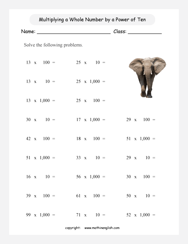 printable math multiplication of 3 digits worksheets for kids in primary and elementary math class 