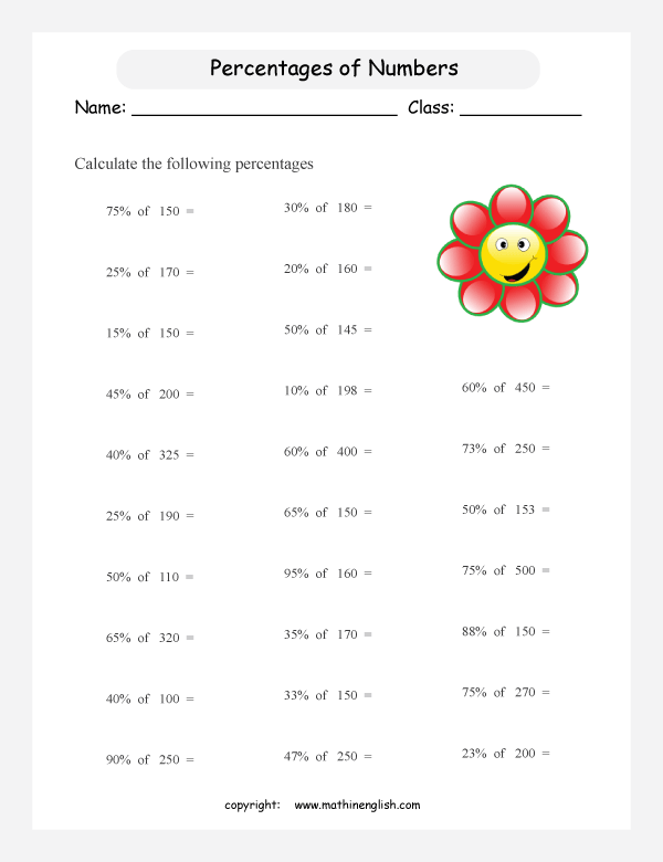 Calculate the percentage of numbers up to 1,000. Grade 5 percentage