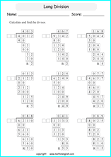 printable multiples of 10 and 25 easier long division worksheets for kids in primary and elementary math class 