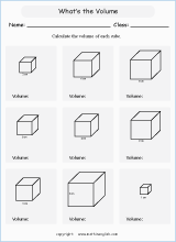 volume capacity geometry math worksheets for primary math class 