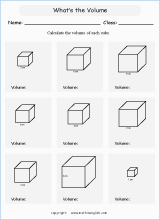 calculating volume and capacity worksheets for primary math  