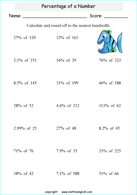 finding-a-percentage-worksheet