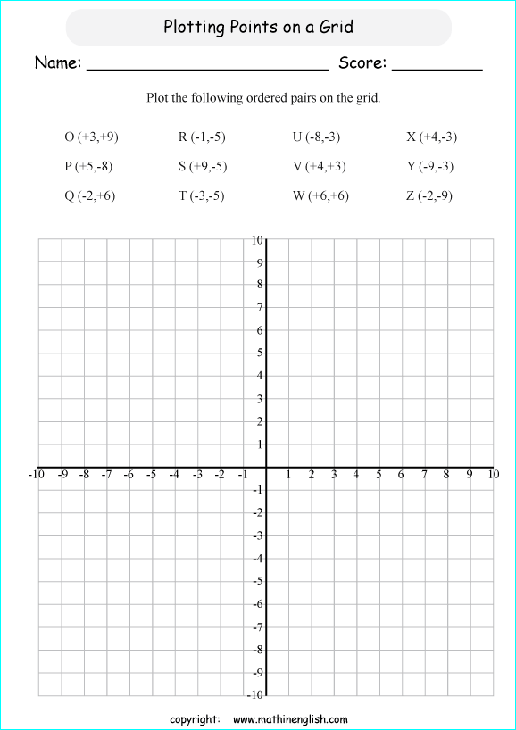 plotting-pairs-on-grids-math-worksheet-for-math-class-6-or-7-students