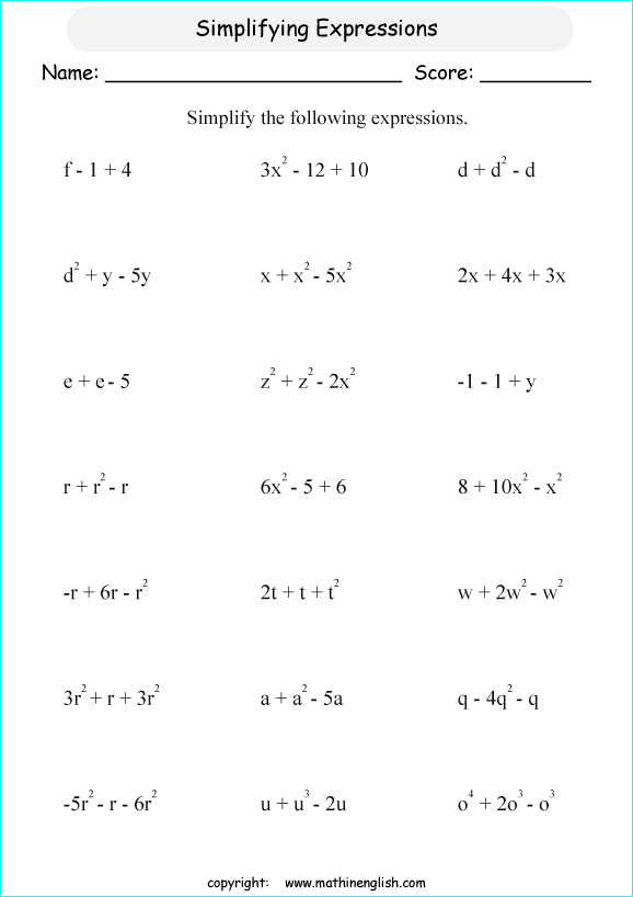 simplify-expressions-with-3-terms-and-multiple-variables-great-math-algebra-worksheet-for