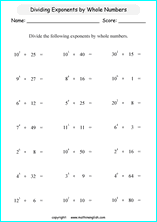 Divide these exponents by using the quotient rule. Great math practice