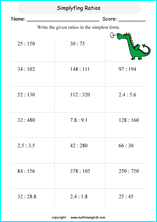 Complete the ratio/proportion tables of each problem. Great grade 6