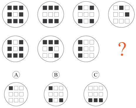 Brain teaser with shape patterns