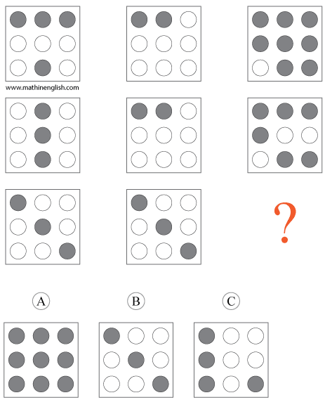 IQ brain teaser with shapes