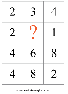 printable  Number pattern puzzle