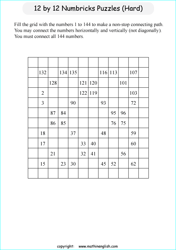 Printable math, logic and number puzzle for kids to boost math skills ...