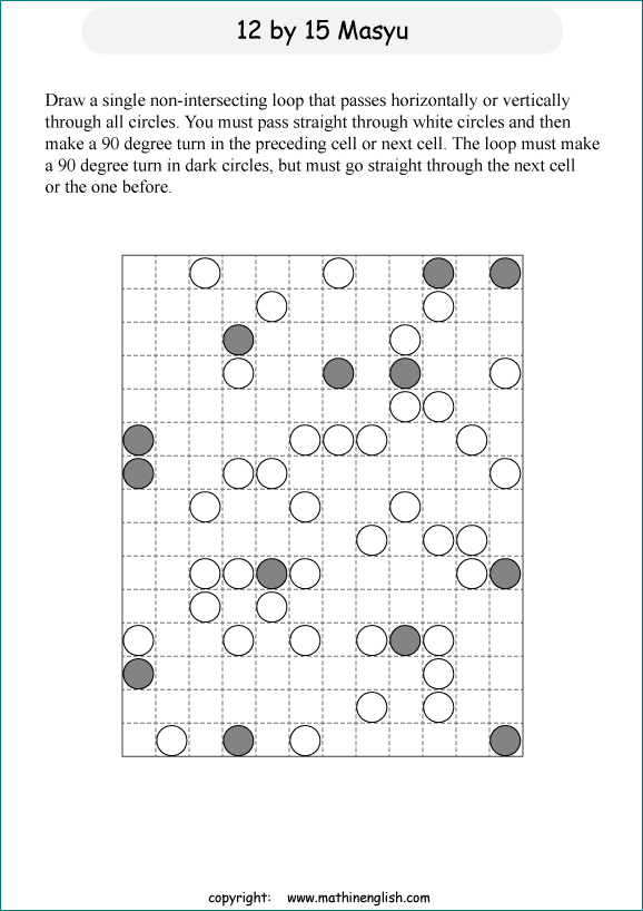 Printable math, logic and number puzzle for kids to boost math skills ...