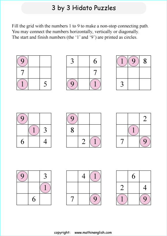 Printable math, logic and number puzzle for kids to boost math skills ...