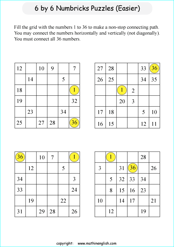 Printable math, logic and number puzzle for kids to boost math skills