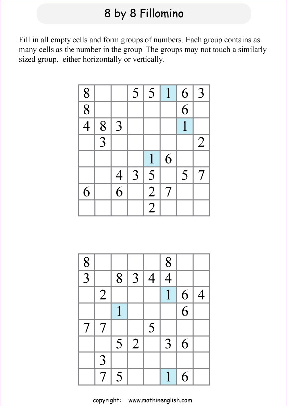 printable math logic and number puzzle for kids to boost math skills