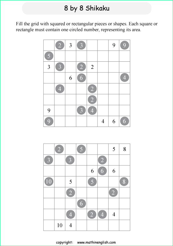 Printable math, logic and number puzzle for kids to boost math skills ...