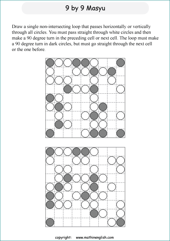 Printable math, logic and number puzzle for kids to boost math skills ...