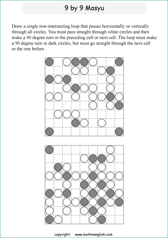 Printable math, logic and number puzzle for kids to boost math skills ...