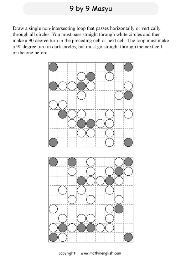Printable math, logic and number puzzle for kids to boost math skills ...