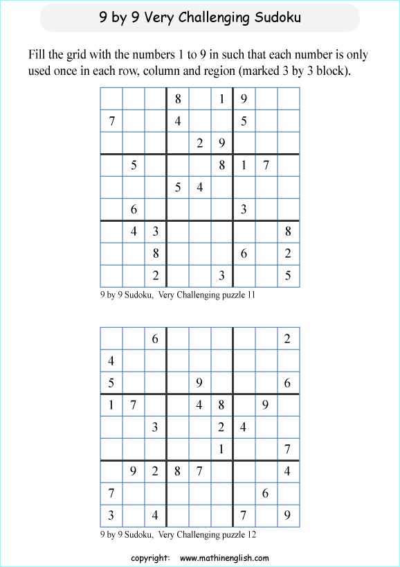 printable math logic and number puzzle for kids to boost