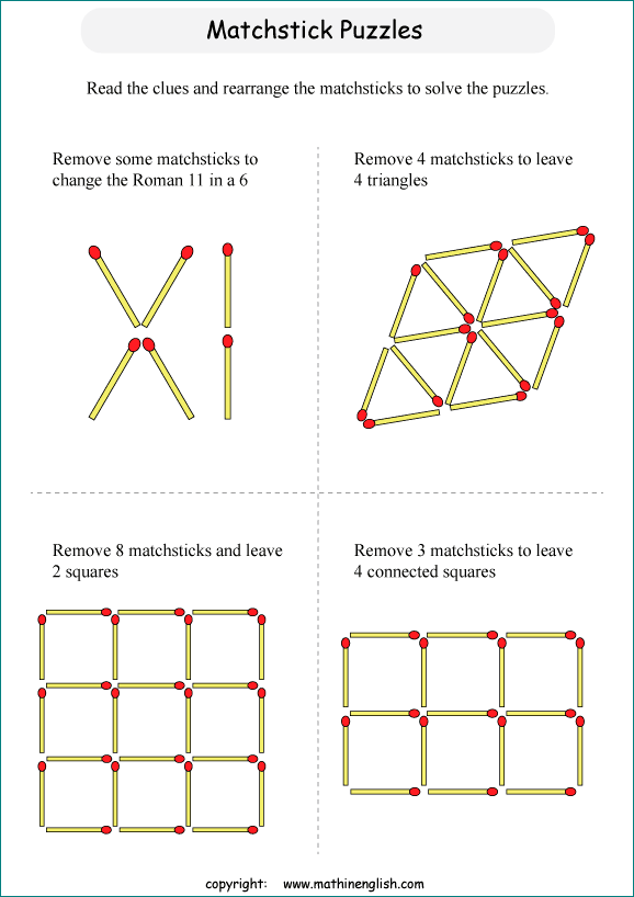 Printable math, logic and number puzzle for kids to boost math skills ...