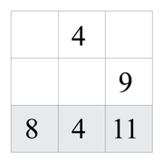 printable 10 by 3 Tenner grids math number and IQ puzzle for kids and math students